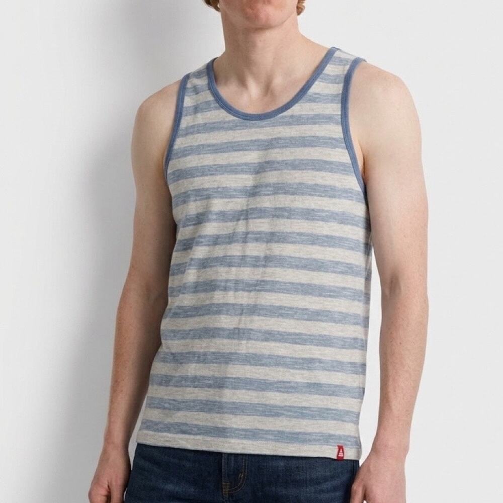 UNIONBAY Striped Tank Top Women’s Large Sleeveless Beach Casual Shirt Excellent